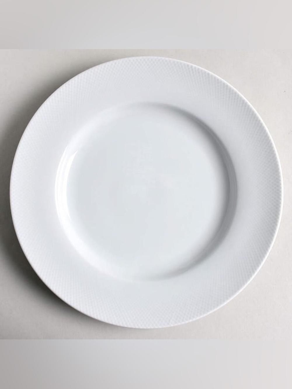 Pottery Barn Textured White Porcelain Salad Plates - set of 3